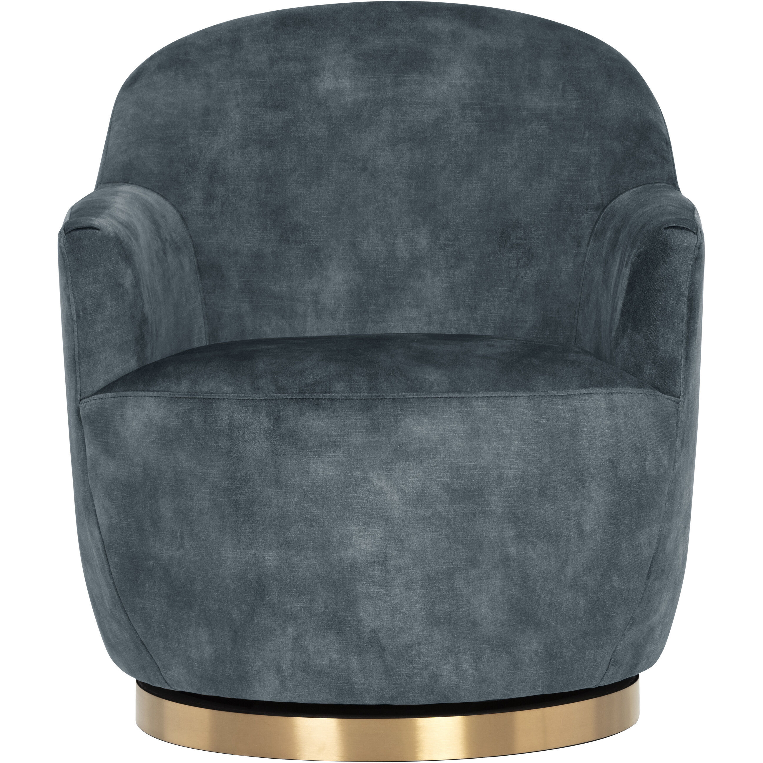 Casey Nono Petrol Swivel Lounge Chair, Swivel